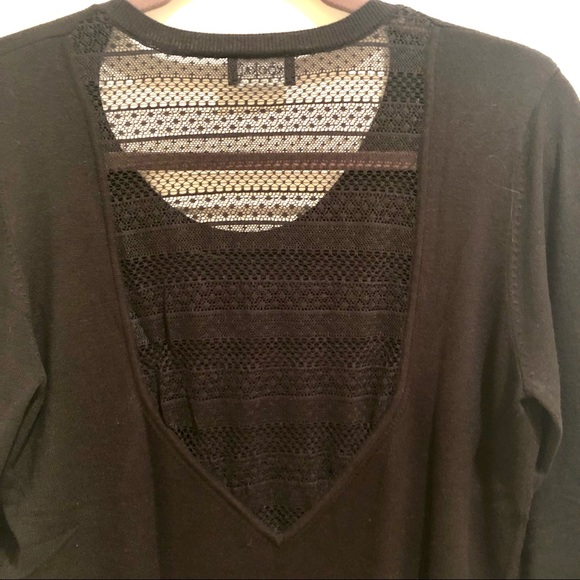 Kookai lace-back sweater, US 8-10 (European size 2), black, EUC - Picture 11 of 15